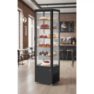 10.5 Cu.Ft Rolling Commercial Refrigerator <b>Display</b> <b>Case</b>, With LED Light - Product Image 2