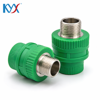 Raccord Droit Mâle PPR Vert 1/2 Pouce à Soudure Thermofusible pour Projet de Canalisation d'Eau Domestique