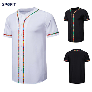 เสื้อเจอร์ซีย์กีฬาแบบสั้นถักนิตติ้ง คอวีติดกระดุม สายรัดหลายเส้น สีตามสั่ง ขนาดตามสั่ง แบบซับลิเมชั่น ชุดทีม OEM ODM - Product Image 3