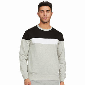Sweat-shirt décontracté pour homme en mélange de coton, tissu doux, coupe ample, manches longues, col rond, confortable pour tous les jours et en solde - Product Image 1