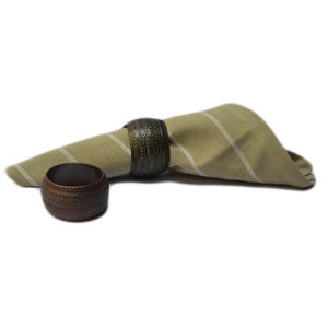 Porte-serviettes aux designs simples avec finition antique, idéal pour la vaisselle, la décoration de mariage et de fête, anneau à serviette en métal - Product Image 5