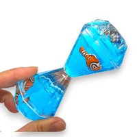 Jouets anti-stress à bulles flottantes lumineuses LED de 11 cm, motif animal, forme de diamant, matière plastique, design sculpté