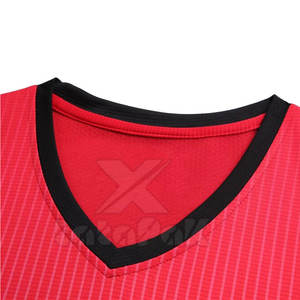 Camiseta de Fútbol para Hombre, Elegante, con Contraste de Color, Manga Corta, de Alta Calidad, Transpirable, Cuello en V, para Entrenamiento Atlético - Product Image 2