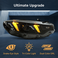 Kit de phares LED JY pour F32/F82 M4 2014-2020, Plug and Play, 6000K, DRL Aggressive Snake Eye, Jaune Blanc, Effet Laser, Neuf