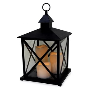 Faroles de Vela LED de Metal Clásicos Negros Decorativos para Exteriores al por Mayor en Diferentes Estilos - Product Image 6