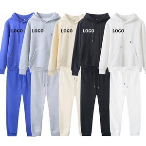 Chándales deportivos de algodón para hombre Logotipo personalizado 2 piezas Chándal informal para hombre 2026 - Product Image 1