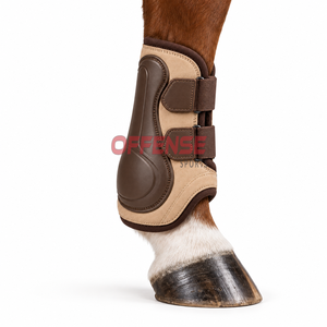 Bottes de brossage pour l'entraînement des chevaux avec tissu résistant, rembourrage doux et fermetures ajustables sécurisées pour une utilisation quotidienne pratique - Product Image 2
