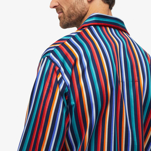 Pyjama d'été 100 % soie satinée de luxe pour homme, ensemble 1 pièce, vêtement de nuit thermique tendance, respirant, haute qualité, prix abordable - Product Image 5