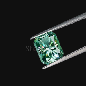 Diamante Cultivado en Laboratorio con Corte Radiante Verde Certificado por IGI, DEF VVS VS HPHT CVD, Piedra Suelta de 1CT 2CT 3CT 4CT para Joyería - Product Image 2