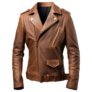 Best Moto Crossover Leather <b>Jacket</b> for Men Biker Style Genuine <b>Sheepskin</b> Zipper Closure Waterproof & Breathable-Plus Size 2027 - Product Image 3