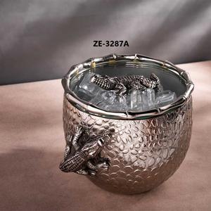 Cubo de Hielo de Acero Inoxidable de Calidad Hotelera, Cubo de Hielo de Lujo para Bar, Cubo de Hielo Redondo de Aluminio Hecho a Mano, Calidad Zahid Exports - Product Image 2