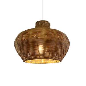 Pantalla de Lámpara Redonda de Bambú de Lujo para Iluminación Colgante y de Techo, Hecha a Mano con Bambú Natural en Vietnam - Product Image 5