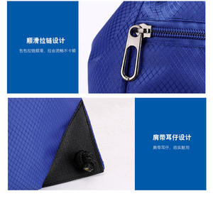 Minimalist Royal Blue Cinch Bag Featuring Hidden Storage Compartment Versatile Lightweight Carryall for Outdoor Activities - Product Image 3
