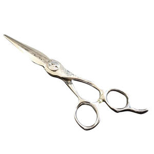 Ciseaux à cheveux en acier Damas 440c, ciseaux de coupe de salon ultra-affûtés, argentés, 6 pouces - Product Image 4