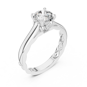 Anillo de Plata de Ley 925 con Moissanita de Alto Brillo - Product Image 4