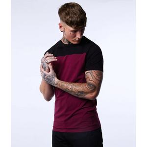 T-shirt Muscle Fit Gym pour homme avec logo personnalisé 95% coton 5% élasthanne col rond manches courtes oversize coupe ajustée motif solide - Product Image 3