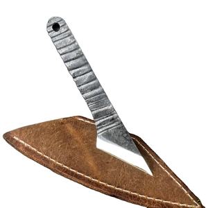 Hand Forged Multi-functional Outdoor Kiridashi Knife Stainless Leather Sheath Woodworking Leather <b>Craft</b> DIY Crazy Horse Leather - Product Image 1
