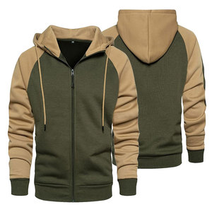 เสื้อฮู้ดซิปแฟชั่นขายส่งสำหรับผู้ชาย ผ้าฝ้ายฟลีซเนื้อนุ่มพิเศษ อุ่นสบายสำหรับฤดูหนาว ผู้ผลิตและผู้จัดจำหน่ายขายส่ง - Product Image 1