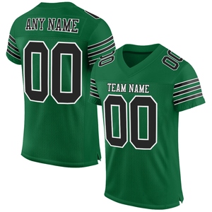Wholesale Direct OMMIZ INDUSTRY Custom <b>Black</b> <b>White</b>-Pink Authentic <b>Football</b> Jersey - Product Image 6