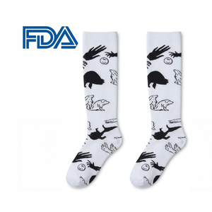 Medias de Compresión Médicas 20-30mmHg con Logotipo Personalizado en el Puño, Tejidas, Delgadas, Transpirables, para Ciclismo, Running y Deportes - Product Image 1