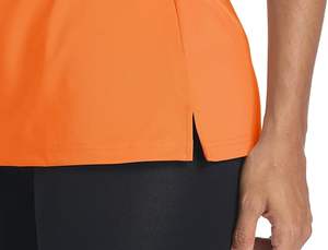 Camisetas Polo Personalizables de Color Naranja para Mujer, Estilo Holgado, de Algodón y Spandex, Ropa Urbana, Camisetas Polo Extra Grandes para Chicas, Transpirables - Product Image 2