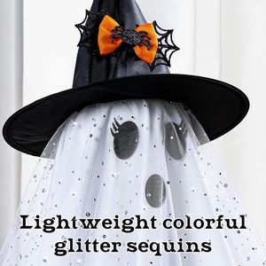 2 Confezioni di Decorazioni di Halloween, Luci a Stringa con Telecomando a Forma di Fantasma Spaventoso per Feste Interne ed Esterne, Decorazioni per Feste di Halloween - Product Image 4