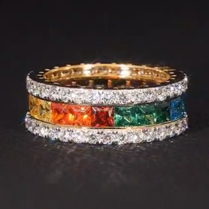 แหวนคุณภาพสูง VVS Moissanite 925ฮิปฮอปโมอปเงินแท้สีเงินสำหรับปลูกในห้องปฏิบัติการได้รับการรับรอง - Product Image 2