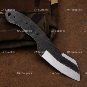 UA Supplies High Carbon Steel Full Tang Straight Back <b>Clip</b> Point Blank Blade EDC Hunting Camping Knife Making Kit Handle 8-Inch - Product Image 4