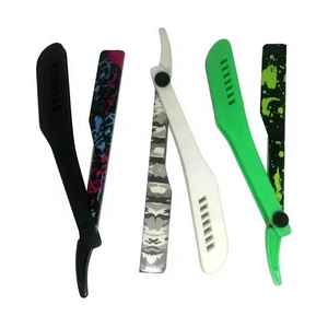 High Quality Barber Safety Razor Stainless Steel Double Edge Blades Smooth <b>Sliding</b> Stainless Metal Handle Customized Color Logo - Product Image 3