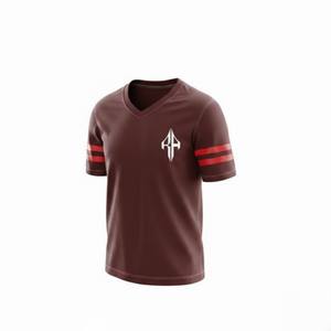 Maillot de football américain de qualité supérieure à col en V pour hommes, chemises d'été à manches courtes, 100% polyester respirant, séchage rapide RIVIAN ATLANTIC - Product Image 5