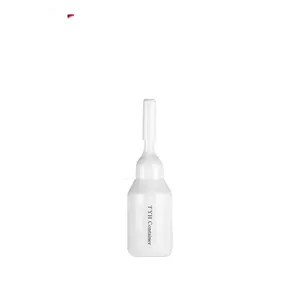 10Ml LDPE Bulat Lembut Pipet Plastik Serum Botol Diperas Ampul dengan PP Sekrup Pada Nozzle Cap untuk Perawatan Kecantikan (HN Series)