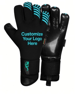 Gants de gardien de but de football de haute qualité, paume en latex antidérapante avec protection des doigts, dos respirant, entraînement de football personnalisé - Product Image 1