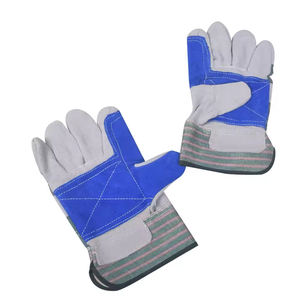 Gants de travail en cuir de vachette pour la construction industrielle, gants de rigueur pour travaux de bâtiment - Product Image 3
