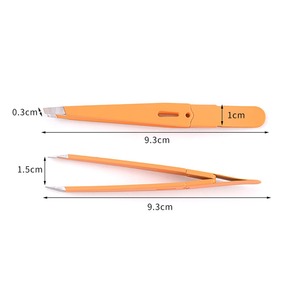 1PC Eyebrow Tweezer Set Soldering Eyelash Hair Beauty Professional Clip Depilatory Puller Titanium <b>Makeup</b> <b>Tool</b> For Men - Product Image 5