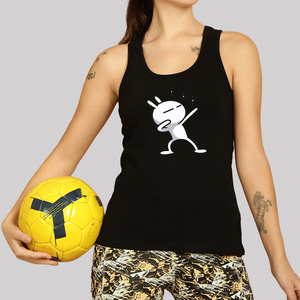Camisetas sin mangas para mujer, personalizadas con gráficos, de algodón, para exteriores, de verano, informales, con cuello redondo, espalda cruzada, para gimnasio, correr, con tejido acanalado para entrenamiento. - Product Image 4