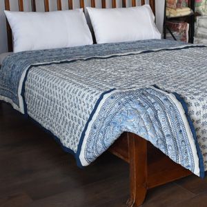 Couette en coton imprimée à la main, taille Queen, style traditionnel, pour toutes les saisons, ensemble de couette pour la maison, meilleur prix - Product Image 4