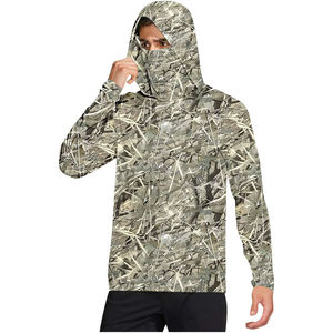 Fabricante OEM ODM, Sudadera con Capucha de Camuflaje Vintage Personalizada, Impresión y Bordado, Chaqueta de Camuflaje, Sudadera de Caza para Hombre - Product Image 3