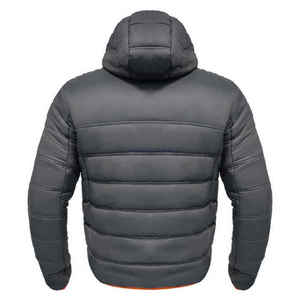 Fully Customized Men's Waterproof Canvas Puffer <b>Jackets</b> Polyester Wadding Filled Winter DDP Shipping - Product Image 4