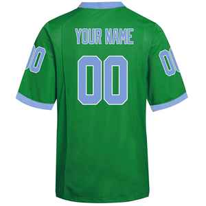 Maillots de football américain rétro personnalisés OEM/ODM imprimés par sublimation, 100 % polyester, manches courtes - Product Image 2