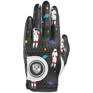 Guantes de golf antideslizantes de cuero genuino para mano derecha, para hombres y mujeres, guantes de golf de cuero Cabretta totalmente personalizados a precio económico. - Product Image 1