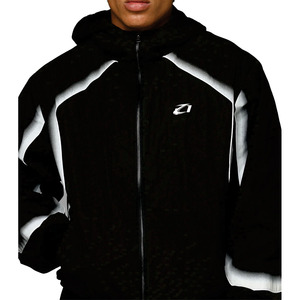 Custom <b>Black</b> Reflective <b>Windbreaker</b> Color Changing Waterproof Water Reactive Hiking <b>Windbreaker</b> jacket for men OEM Supplier USA - Product Image 4