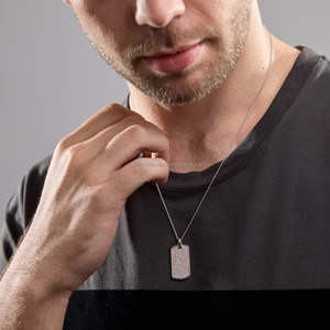 "จี้เพชรทอง14K พร้อม igi/gia แล็บหินโต-ของขวัญแต่งงานสุดหรู18K สำหรับผู้หญิง" - Product Image 1