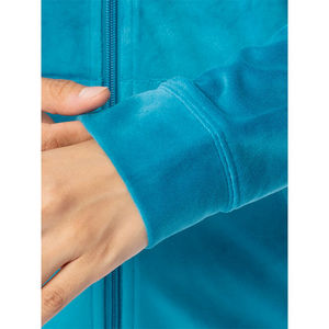 Manteau d'hiver décontracté personnalisé pour femme, en velours/velourcoton écossais, épais, écologique, respirant, séchage rapide, long, à capuche, coupe droite - Product Image 5