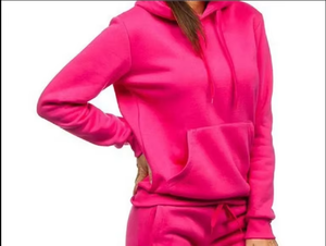 Nuevo Diseño Conjunto Deportivo de Dos Piezas para Mujer, Casual, Liso, con Capucha, Transpirable, de Algodón Ecológico, Venta al Por Mayor - Product Image 4