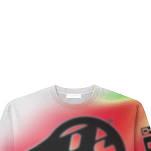 Regular Fit Short Sleeve T-Shirt Gradient Color Silk Screen Printed <b>Turtleneck</b> <b>Men's</b> Formal 100% Cotton Knitted - Product Image 3