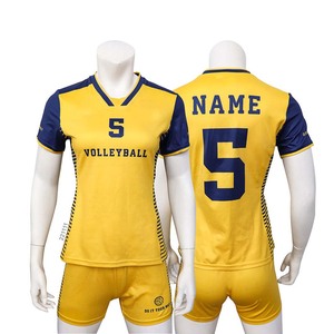 Uniformes de Voleibol Estampados de la Mejor Calidad, Conjuntos de Camiseta y Pantalones Cortos para Equipos Unisex - Ropa al por Mayor, Uniformes de Voleibol Personalizados 100% - Product Image 1