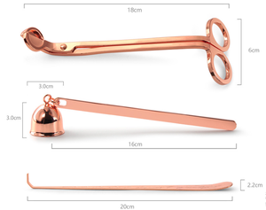 4-Piece Stainless Steel DIY <b>Candle</b> <b>Wick</b> Trimmer Dipper Snuffer with Tray and Scissors Set - Product Image 5