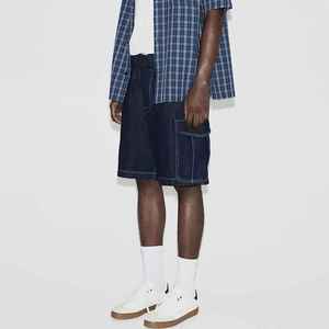 Shorts en jean taille haute personnalisés, résistants à l'usure, pour hommes et femmes, brodés, prix d'usine en gros - Product Image 5