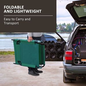 Sedia a Sdraio Pieghevole da Esterno a 5 Livelli Regolabili, Verde, Traspirante, per Campeggio, Spiaggia, Piscina - Product Image 6