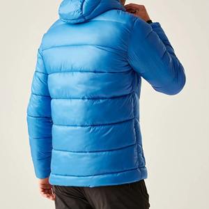 Veste matelassée décontractée pour homme en tissu polyester doux et épais, idéale pour l'extérieur, avec broderie et doublure polaire, fermeture éclair intégrale, collection automne - Product Image 2